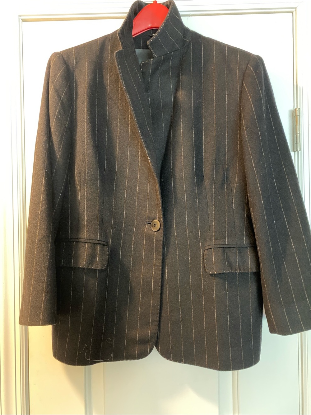Cinzia Rocca Made in Italy 🇮🇹 Angora Wool Pin Striped Jacket Great Condition